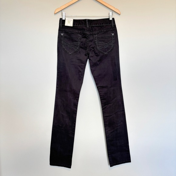 Aeropostale Women's Size 3/4 Long Jean Bayla Skinny Low Rise Y2K 2000s Fashion - Picture 8 of 11